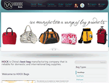 Tablet Screenshot of hockbag.com